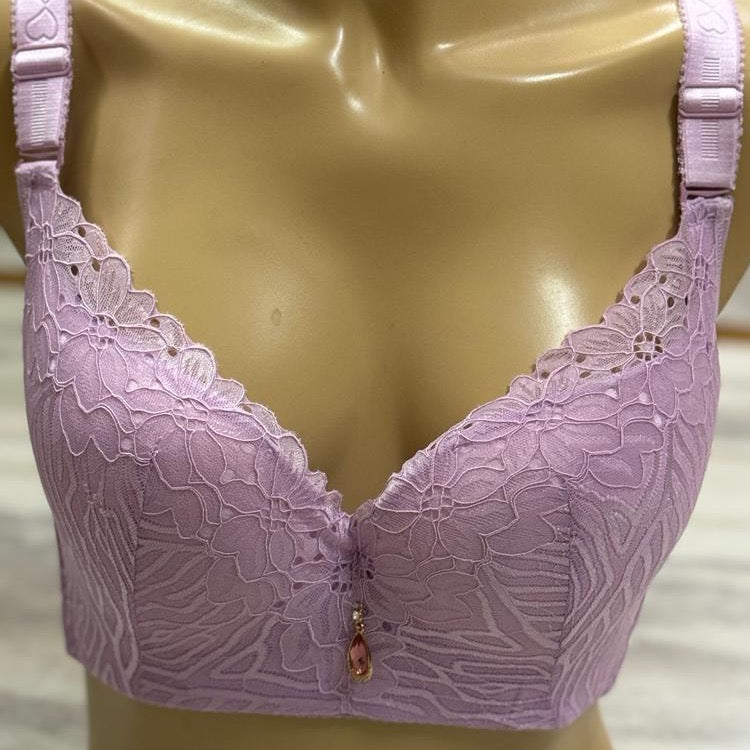 TCT High Support Bra in plus sizes in Baby Purple The Comfort Theory