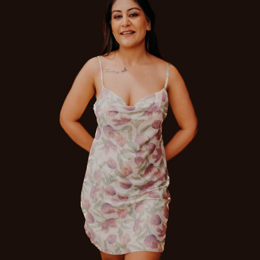TCT Satin Nightwear in one piece The Comfort Theory