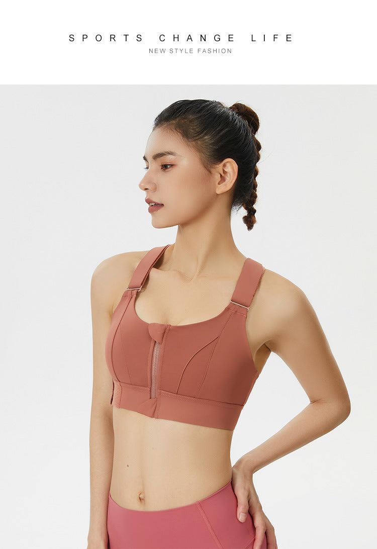 TCT Minimizer Sports Bra with 4 way support in orange The Comfort Theory
