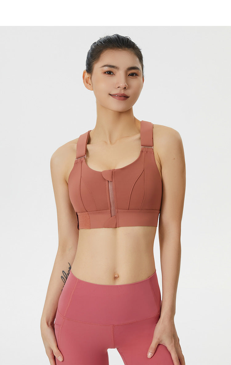 TCT Minimizer Sports Bra with 4 way support in orange The Comfort Theory