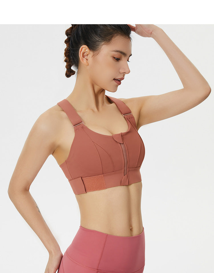 TCT Minimizer Sports Bra with 4 way support in orange The Comfort Theory