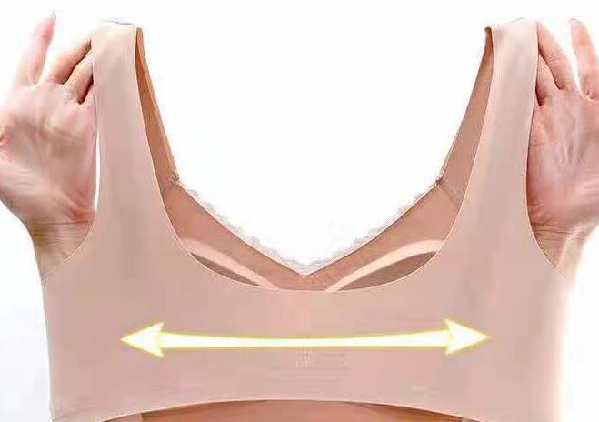 L- Carrot Red Lycra Bralette The Comfort Theory