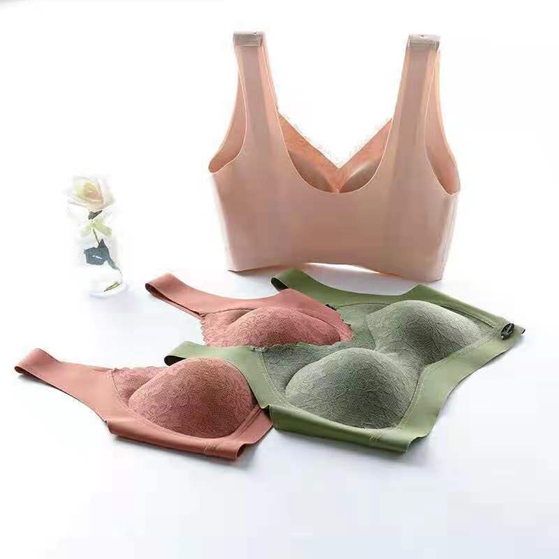 L- Carrot Red Lycra Bralette The Comfort Theory