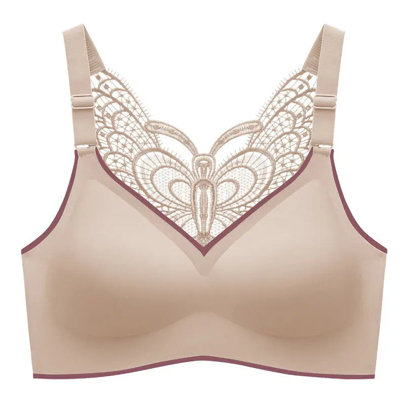 Butterfly Back Stretchable Multi-purpose heart neckline Bra in Yellow The Comfort Theory