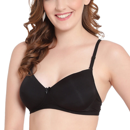 Black full coverage Cover girl Bra The Comfort Theory