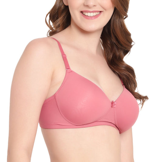 Pink Beige curve flattering Bra The Comfort Theory