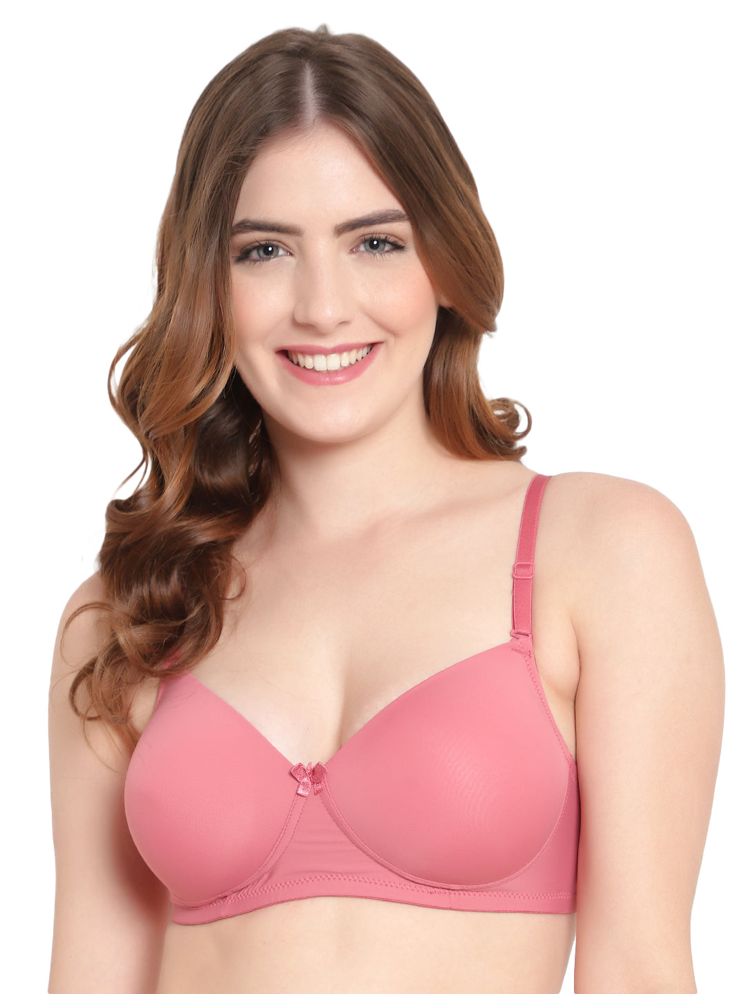 Pink Beige curve flattering Bra The Comfort Theory